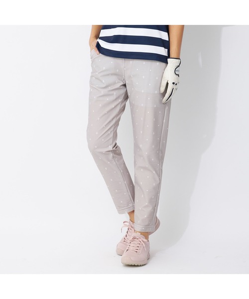 marie claire GOLF/マリクレール ゴルフ ゴルフウェア ブランド ロゴ ９分丈 総柄 ロングパンツ ストレッチパンツ（その他パンツ）｜marie claire（マリ・クレール）