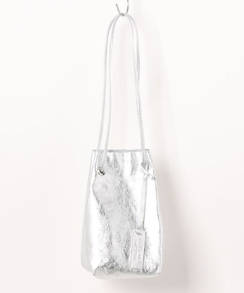 marco masi（マルコマージ）の「marco masi/レザー巾着バッグ（ショルダーバッグ・レディース・シルバー/ゴールド・FREE）」の14枚目の写真