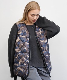 C.E.L.STORE（セルストア）の「TAION / タイオン MILITARY V-NECK W ZIP VEST (TAION-001ALSZML-1) ミリタリー Vネック Wジップ ダウンベスト ソフトシェル（ベスト）」