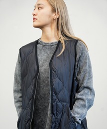 TAION（タイオン）の「TAION / タイオン MILITARY V-NECK W ZIP VEST (TAION-001ALSZML-1) ミリタリー Vネック Wジップ ダウンベスト ソフトシェル（ベスト）」