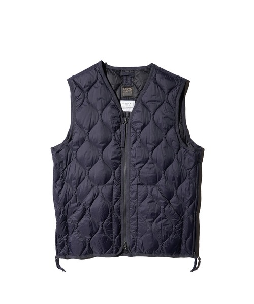 セール】TAION / タイオン MILITARY V-NECK W ZIP VEST (TAION