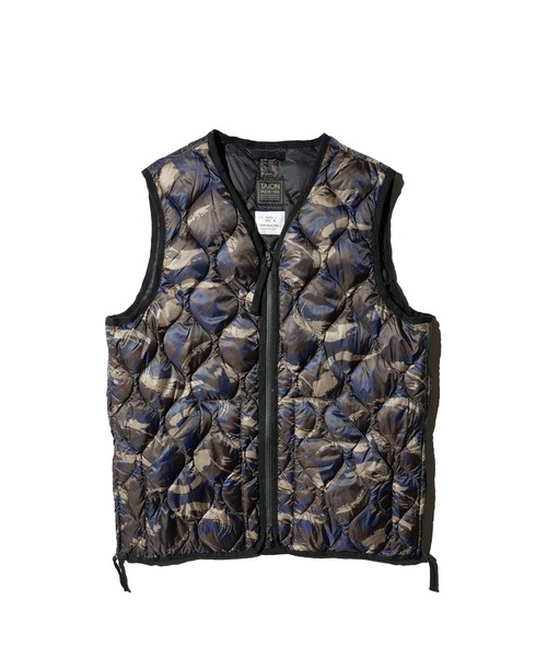 TAION / タイオン MILITARY V-NECK W ZIP VEST (TAION-001ALSZML-1