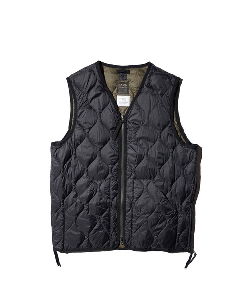 TAION / タイオン MILITARY V-NECK W ZIP VEST (TAION-001ALSZML-1
