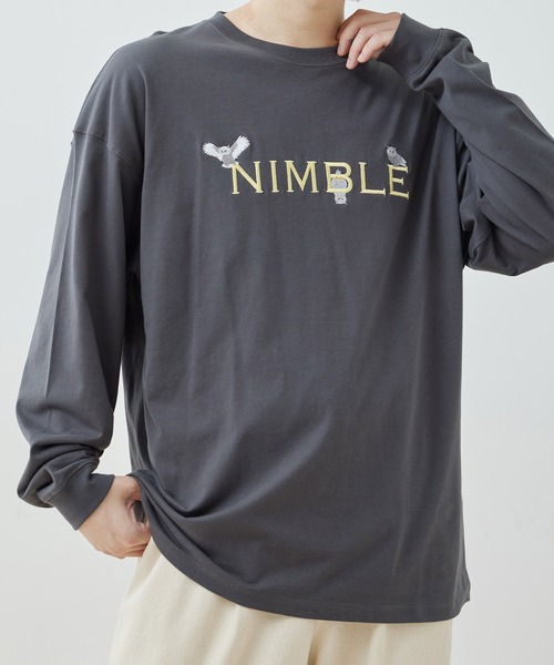 セール】j.n.r.d/エシカル刺繍ロングスリーブTシャツ（Tシャツ
