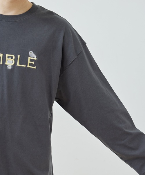 JUNRED(ジュンレッド)の「エシカル刺繍ロングスリーブTシャツ(Tシャツ/カットソー・メンズ・ライトグリーン/ホワイト/チャコールグレー・M/L/LL)」の17枚目の写真