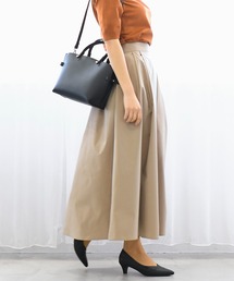 GLACIER lusso（グラシアルッソ）の「タックロングスカート（スカート・レディース）」