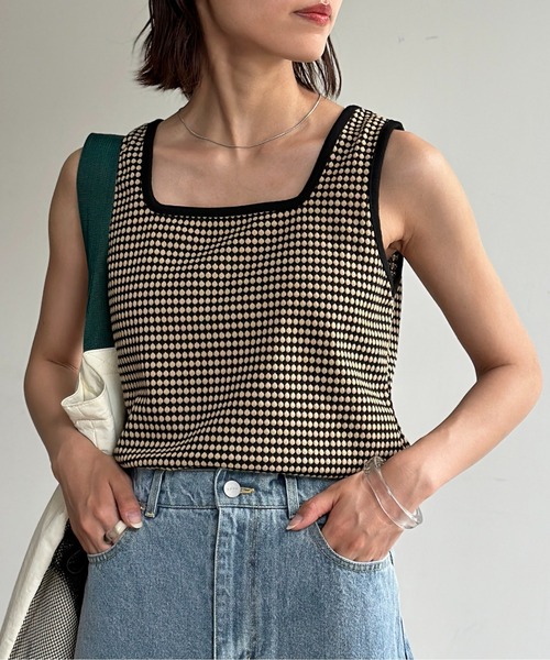 COMMISSION 24SS タンクトップ CPCM（シーピーシーエム）の「24SSハニカムジャガードインナー