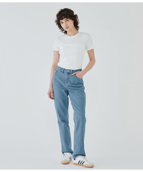 PETIT BATEAU（プチバトー）の「クルーネック半袖Ｔシャツ（Tシャツ/カットソー・レディース・ネイビー/ホワイト/ブラック・MEDIUM/XX-SMALL/SMALL/X-SMALL/LARGE）」の14枚目の写真