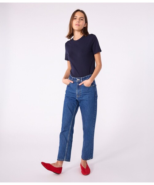 PETIT BATEAU ボートネッククルーTシャツ ボートネック半袖Tシャツ｜ベビー服・子供服通販のPETTIT