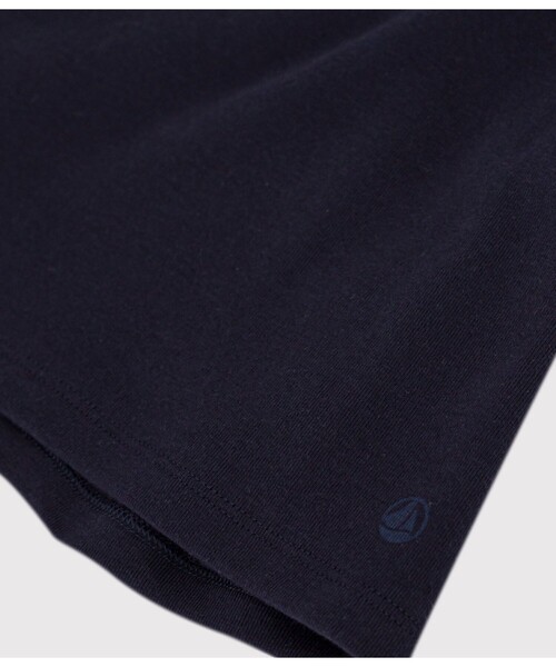 PETIT BATEAU（プチバトー）の「クルーネック半袖Ｔシャツ（Tシャツ/カットソー・レディース・ネイビー/ホワイト/ブラック・MEDIUM/XX-SMALL/SMALL/X-SMALL/LARGE）」の4枚目の写真