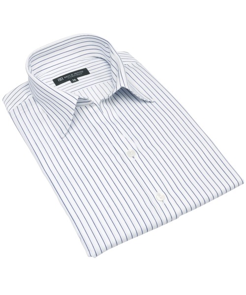 TOKYO SHIRTS(トウキョウシャツ)の「形態安定ノーアイロン スキッパー 7分袖ビジネスワイシャツ(ビジネスシャツ・レディース・ブルー・XL/L/M/S/LL)」の1枚目の写真