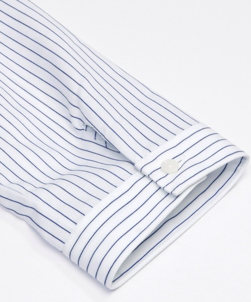 TOKYO SHIRTS(トウキョウシャツ)の「形態安定ノーアイロン スキッパー 7分袖ビジネスワイシャツ(ビジネスシャツ・レディース・ブルー・XL/L/M/S/LL)」の4枚目の写真
