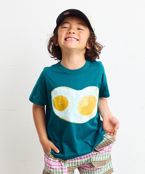 HOGAN RANCH WEAR（ホーガンランチウエア）の「【超吸水速乾】イラストT（kids/XS～LL）（Tシャツ/カットソー・キッズ・オフホワイト/ブルー/ブラック/ピンク/グリーン/ブラウン・XS/S/M/L/LL）」の4枚目の写真