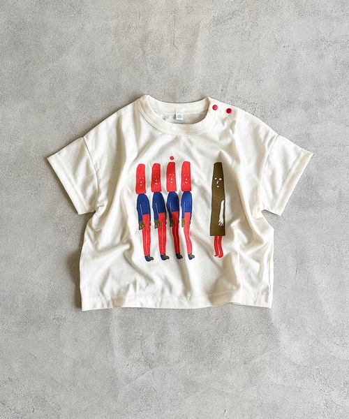 HOGAN RANCH WEAR（ホーガンランチウエア）の「【超吸水速乾】イラストT（kids/XS～LL）（Tシャツ/カットソー・キッズ・オフホワイト/ブルー/ブラック/ピンク/グリーン/ブラウン・XS/S/M/L/LL）」の8枚目の写真