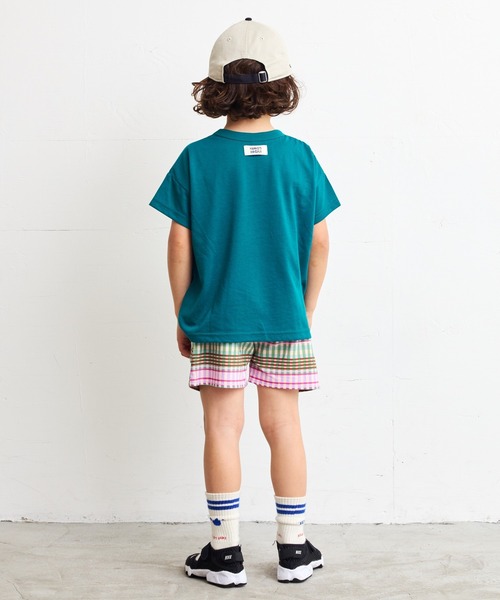 HOGAN RANCH WEAR（ホーガンランチウエア）の「【超吸水速乾】イラストT（kids/XS～LL）（Tシャツ/カットソー・キッズ・オフホワイト/ブルー/ブラック/ピンク/グリーン/ブラウン・XS/S/M/L/LL）」の17枚目の写真