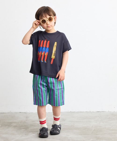 HOGAN RANCH WEAR（ホーガンランチウエア）の「【超吸水速乾】イラストT（kids/XS～LL）（Tシャツ/カットソー・キッズ・オフホワイト/ブルー/ブラック/ピンク/グリーン/ブラウン・XS/S/M/L/LL）」の12枚目の写真