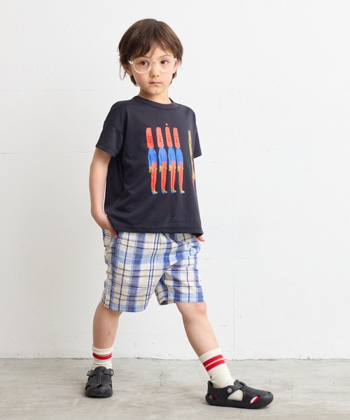 HOGAN RANCH WEAR（ホーガンランチウエア）の「【超吸水速乾】イラストT（kids/XS～LL）（Tシャツ/カットソー・キッズ・オフホワイト/ブルー/ブラック/ピンク/グリーン/ブラウン・XS/S/M/L/LL）」の11枚目の写真