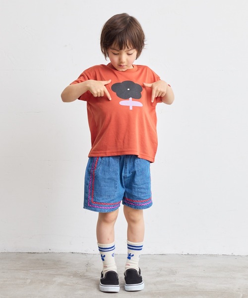 HOGAN RANCH WEAR（ホーガンランチウエア）の「【超吸水速乾】イラストT（kids/XS～LL）（Tシャツ/カットソー・キッズ・オフホワイト/ブルー/ブラック/ピンク/グリーン/ブラウン・XS/S/M/L/LL）」の14枚目の写真