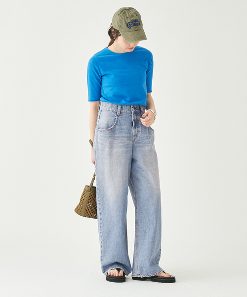 plage プラージュR'IAM straight WIDE デニム 38 プラージュ Plage R'IAM ルーズワイドデニム （ブルー A