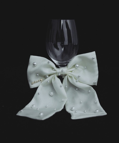 EIMY ISTOIRE（エイミーイストワール）の「パールスプリンクルバレッタ（バレッタ/ヘアクリップ・レディース・サックスブルー/ブラック/その他8/ピンク/ホワイト/ベージュ・F）」の8枚目の写真