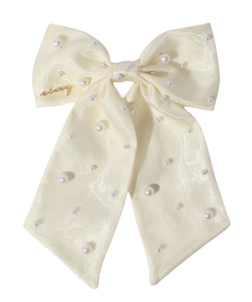 EIMY ISTOIRE（エイミーイストワール）の「パールスプリンクルバレッタ（バレッタ/ヘアクリップ・レディース・サックスブルー/ブラック/その他8/ピンク/ホワイト/ベージュ・F）」の22枚目の写真