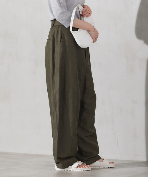 plage(プラージュ)の「BELTED BALLOON パンツ(その他パンツ・レディース・カーキ/キャメル・34/36/38)」の9枚目の写真