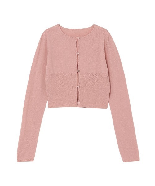 LIB JOIE ショートカラーカーディガン LIBJOIE ショートカラーカーディガン
