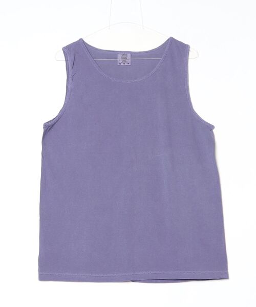 comfort colors(コンフォートカラーズ)の「【COMFORT COLORS】6.1oz ガーメントダイ タンクトップ(タンクトップ・メンズ・グリーン系その他/ピンク/インディゴブルー/グレー/ホワイト/ブルー系その他/スミクロ/グリーン/オレンジ系その他/レッド系その他/パープル/ブラック・MEDIUM/LARGE/X-LARGE/SMALL)」の9枚目の写真