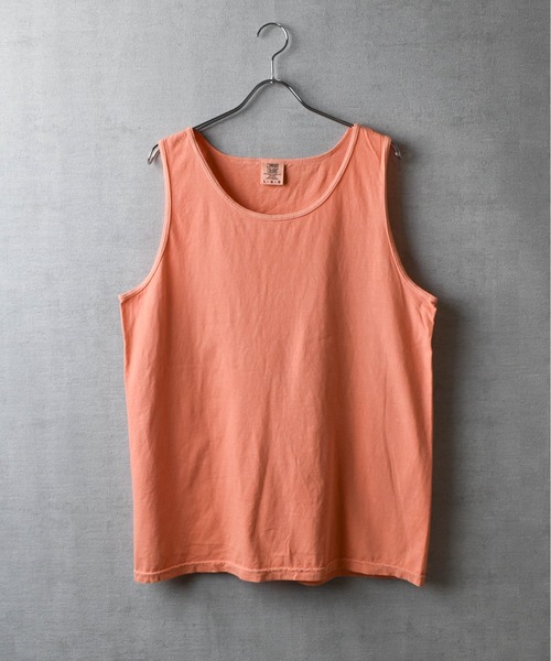 comfort colors(コンフォートカラーズ)の「【COMFORT COLORS】6.1oz ガーメントダイ タンクトップ(タンクトップ・メンズ・グリーン系その他/ピンク/インディゴブルー/グレー/ホワイト/ブルー系その他/スミクロ/グリーン/オレンジ系その他/レッド系その他/パープル/ブラック・MEDIUM/LARGE/X-LARGE/SMALL)」の12枚目の写真
