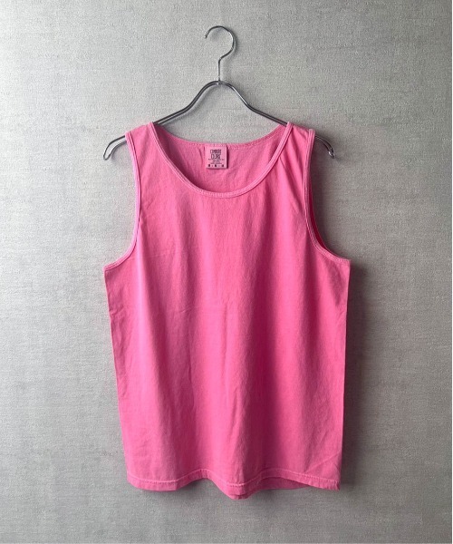 comfort colors(コンフォートカラーズ)の「【COMFORT COLORS】6.1oz ガーメントダイ タンクトップ(タンクトップ・メンズ・グリーン系その他/ピンク/インディゴブルー/グレー/ホワイト/ブルー系その他/スミクロ/グリーン/オレンジ系その他/レッド系その他/パープル/ブラック・MEDIUM/LARGE/X-LARGE/SMALL)」の10枚目の写真