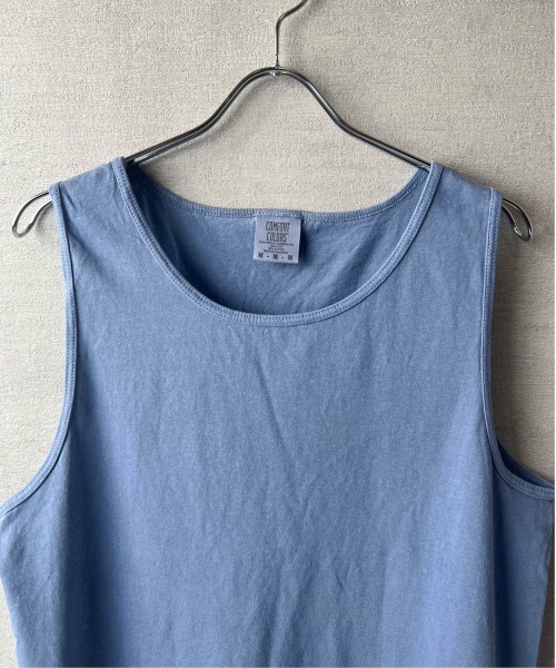 comfort colors(コンフォートカラーズ)の「【COMFORT COLORS】6.1oz ガーメントダイ タンクトップ(タンクトップ・メンズ・グリーン系その他/ピンク/インディゴブルー/グレー/ホワイト/ブルー系その他/スミクロ/グリーン/オレンジ系その他/レッド系その他/パープル/ブラック・MEDIUM/LARGE/X-LARGE/SMALL)」の13枚目の写真