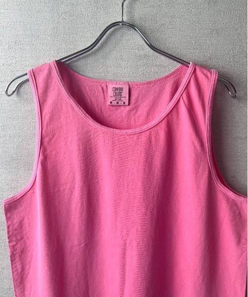 comfort colors(コンフォートカラーズ)の「【COMFORT COLORS】6.1oz ガーメントダイ タンクトップ(タンクトップ・メンズ・グリーン系その他/ピンク/インディゴブルー/グレー/ホワイト/ブルー系その他/スミクロ/グリーン/オレンジ系その他/レッド系その他/パープル/ブラック・MEDIUM/LARGE/X-LARGE/SMALL)」の18枚目の写真