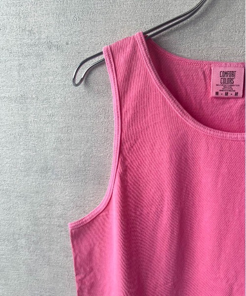 comfort colors(コンフォートカラーズ)の「【COMFORT COLORS】6.1oz ガーメントダイ タンクトップ(タンクトップ・メンズ・グリーン系その他/ピンク/インディゴブルー/グレー/ホワイト/ブルー系その他/スミクロ/グリーン/オレンジ系その他/レッド系その他/パープル/ブラック・MEDIUM/LARGE/X-LARGE/SMALL)」の20枚目の写真