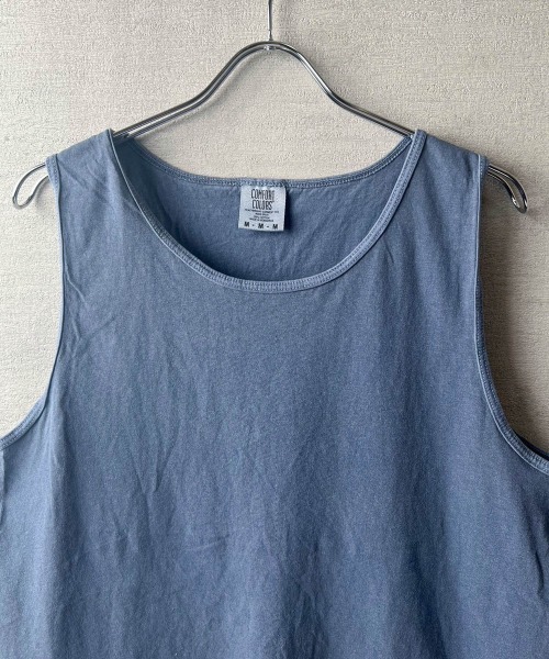 comfort colors(コンフォートカラーズ)の「【COMFORT COLORS】6.1oz ガーメントダイ タンクトップ(タンクトップ・メンズ・グリーン系その他/ピンク/インディゴブルー/グレー/ホワイト/ブルー系その他/スミクロ/グリーン/オレンジ系その他/レッド系その他/パープル/ブラック・MEDIUM/LARGE/X-LARGE/SMALL)」の22枚目の写真