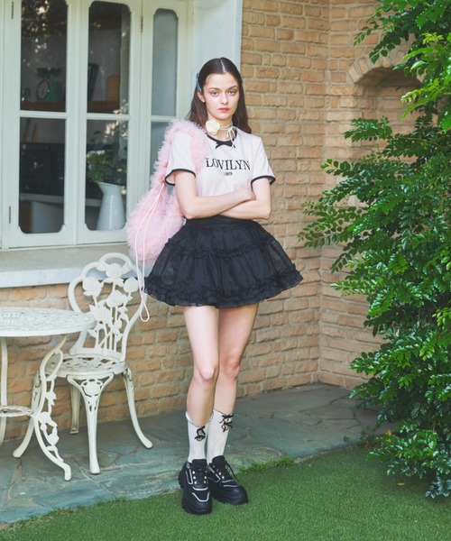 epine エピヌ　パニエ　スカート ❤️‍🔥❤️‍🔥❤️‍🔥 é ribbon piping zip hoodie × é frill