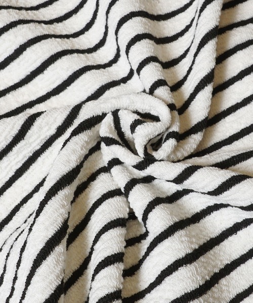 coca(coca)(コカ)の「ぷくぷくボーダースリットスカート(スカート・レディース・ブラック/アイボリー・L/M)」の16枚目の写真