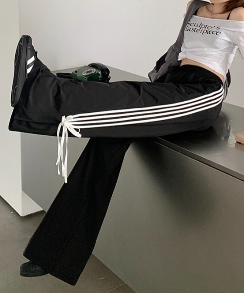 .KOM（ドットコム）の「A'GEM/9 × .kom 『.KOM/ドットケーオーエム』 ラインリボンパンツ（その他パンツ・レディース・ブラック・S/M）」の18枚目の写真