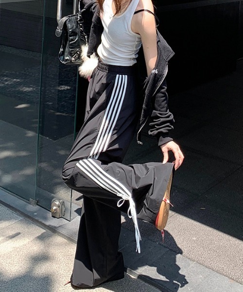 .KOM（ドットコム）の「A'GEM/9 × .kom 『.KOM/ドットケーオーエム』 ラインリボンパンツ（その他パンツ・レディース・ブラック・S/M）」の16枚目の写真