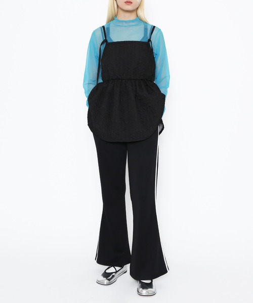 PUNYUS(プニュズ)の「2WAYキャミチュニック(キャミソール・レディース・グレー/ブラック・1/2/3/4)」の10枚目の写真