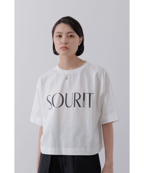 Limue(リミュ)の「ロゴプリントTシャツ(Tシャツ/カットソー・レディース・ホワイト・FREE)」の1枚目の写真