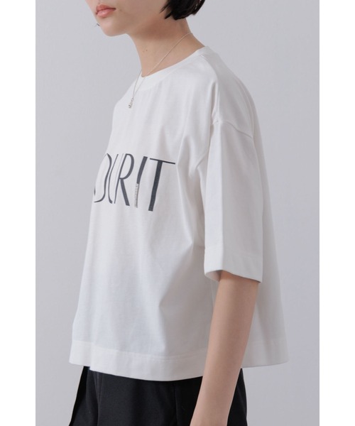 Limue(リミュ)の「ロゴプリントTシャツ(Tシャツ/カットソー・レディース・ホワイト・FREE)」の6枚目の写真