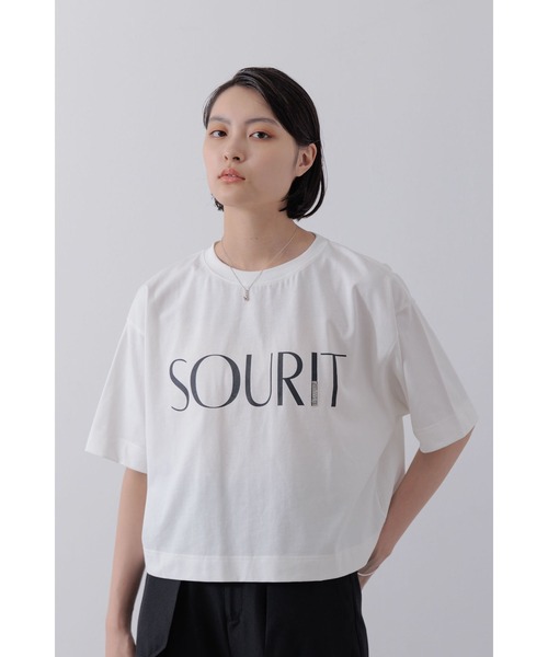 Limue(リミュ)の「ロゴプリントTシャツ(Tシャツ/カットソー・レディース・ホワイト・FREE)」の2枚目の写真