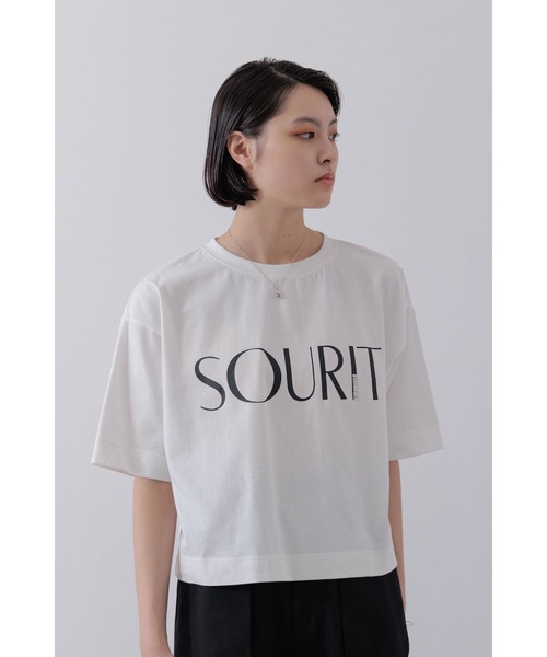 Limue(リミュ)の「ロゴプリントTシャツ(Tシャツ/カットソー・レディース・ホワイト・FREE)」の4枚目の写真