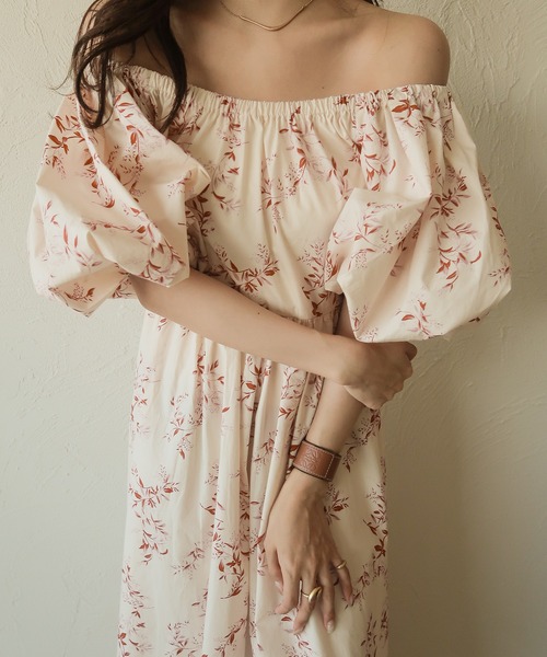 mideal(マイディール)の「original floral onepiece / オリジナルフローラルワンピース(ワンピース・レディース・グリーン/ピンク・FREE)」の10枚目の写真