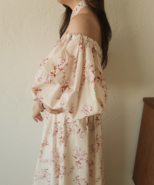 mideal(マイディール)の「original floral onepiece / オリジナルフローラルワンピース(ワンピース・レディース・グリーン/ピンク・FREE)」の7枚目の写真