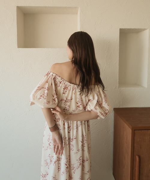 Adrianna Papell☆上品フローラル柄ミディーワンピース mideal（マイディール）の「original floral onepiece