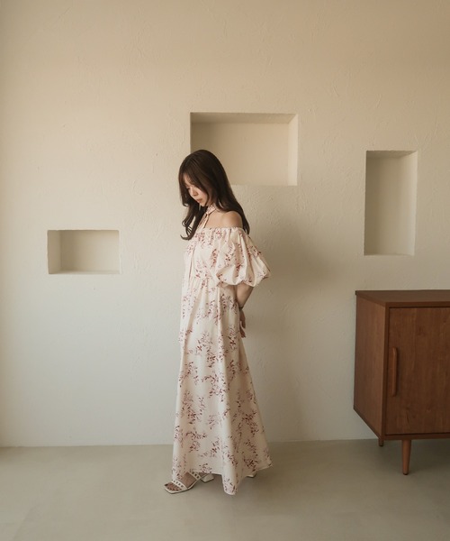 mideal(マイディール)の「original floral onepiece / オリジナルフローラルワンピース(ワンピース・レディース・グリーン/ピンク・FREE)」の13枚目の写真