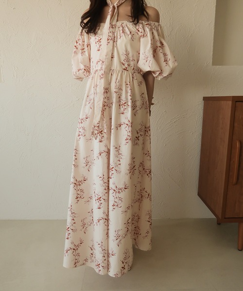 mideal(マイディール)の「original floral onepiece / オリジナルフローラルワンピース(ワンピース・レディース・グリーン/ピンク・FREE)」の16枚目の写真