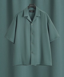 CORD PLEATS オープンカラーシャツ|セットアップ着用可能
