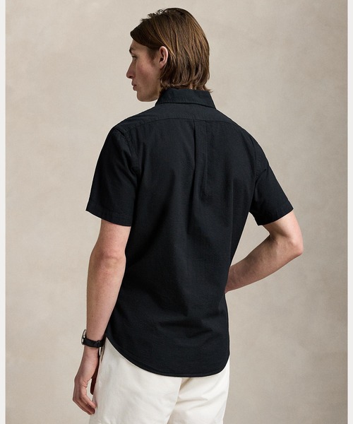 POLO RALPH LAUREN（ポロ ラルフ ローレン）の「クラシック フィット シアサッカー シャツ（シャツ/ブラウス・メンズ・ブラック系1・XL/S/M/L/XS/XXL）」の6枚目の写真